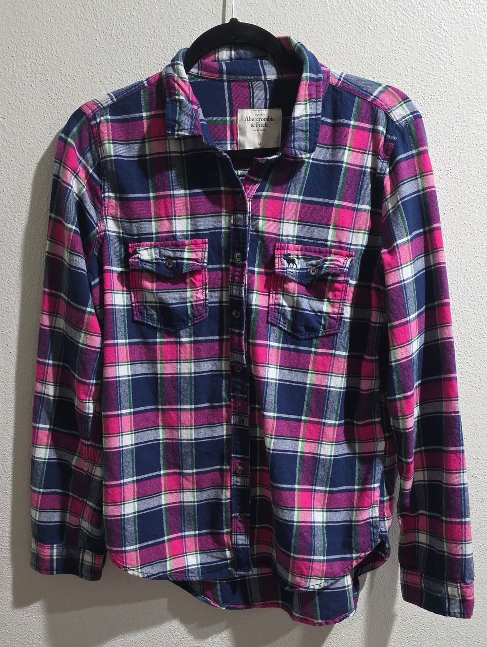 Abercrombie & Fitch Lightweight Cotton Flannel Button Down